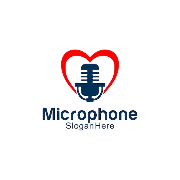 Microphone Logo Design Template