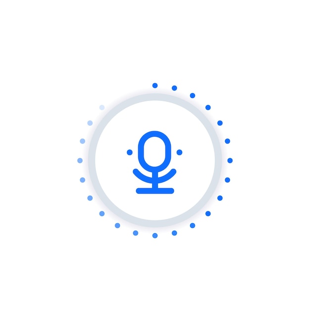 Microphone, speech recognition vector