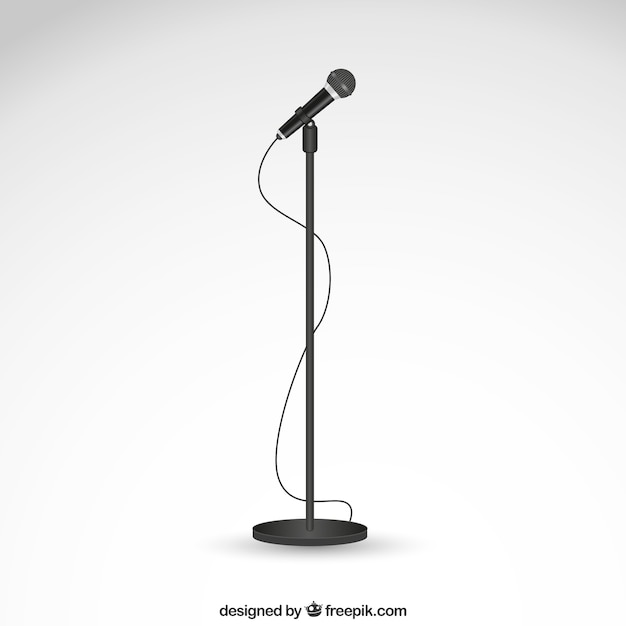 Vector microphone on a stand