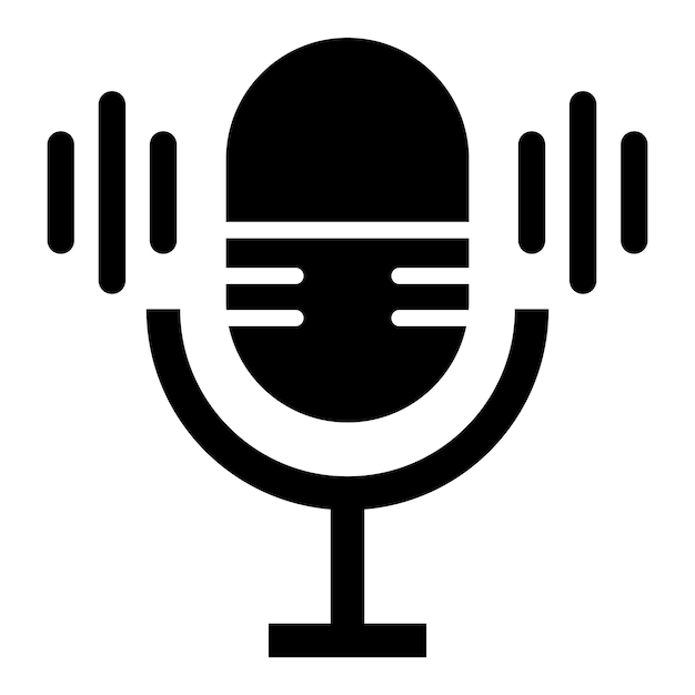 Microphone Vector Icon Design Illustration