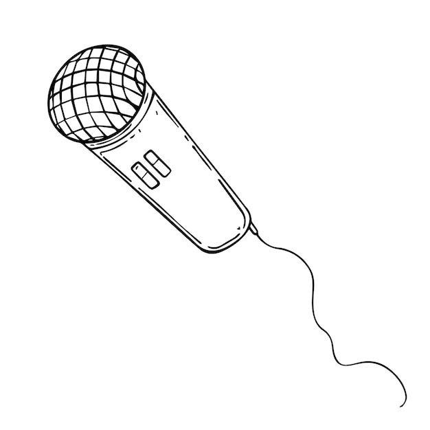 Microphone for voice amplification singing doodle linear