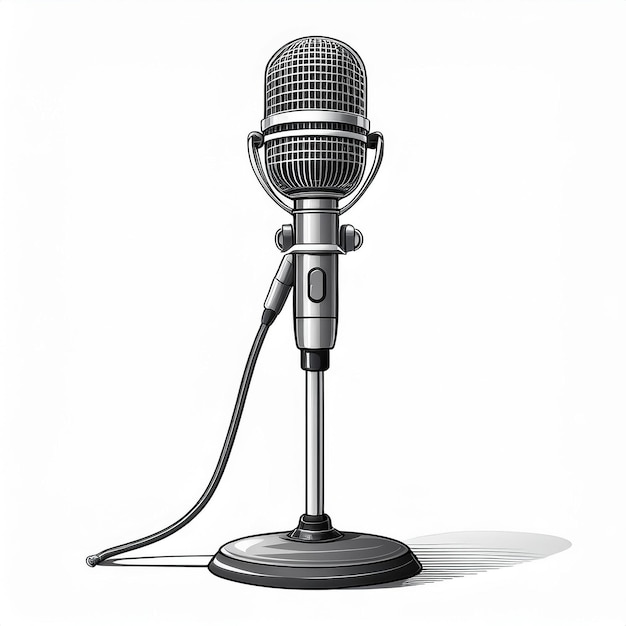 Vector microphone with stand