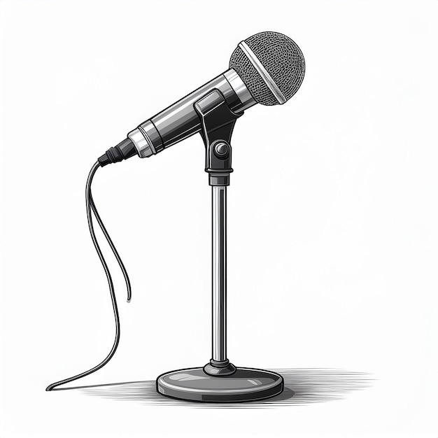 Vector microphone with stand