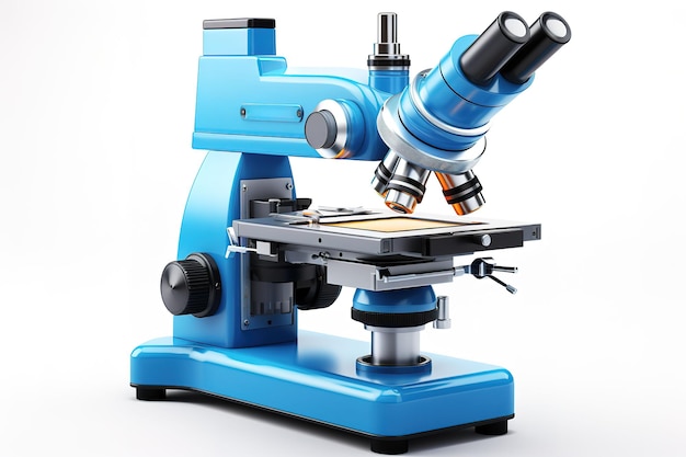 Microscope isolated on plain background