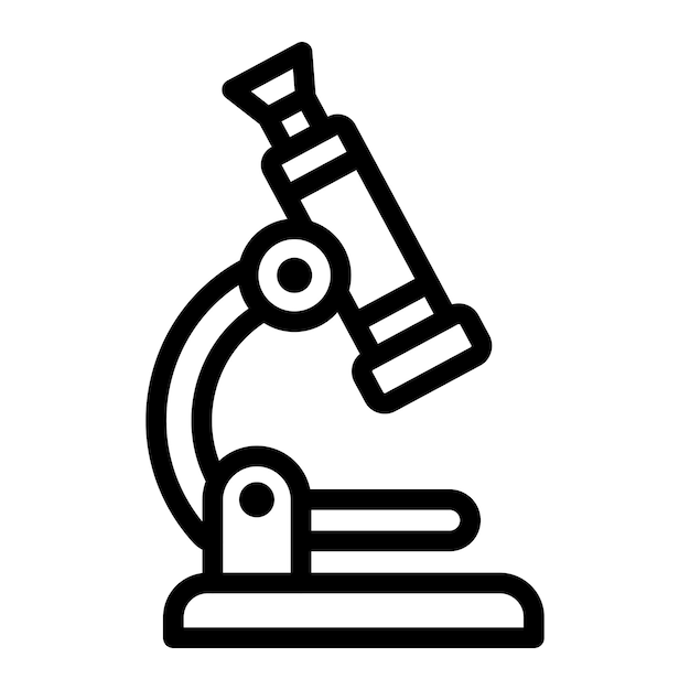 Microscope Vector Icon Design Illustration