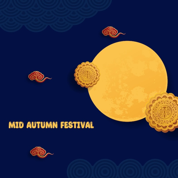 Mid Autumn Festival Social Media Template For Instagram Post Feed Banner