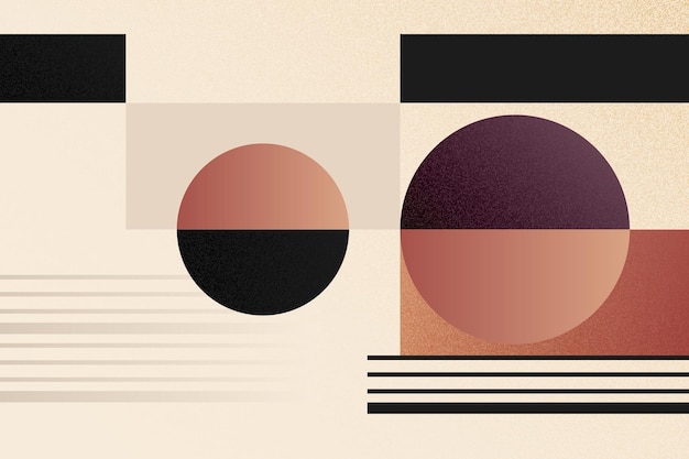 Vector midcentury abstract geometric background inspiration