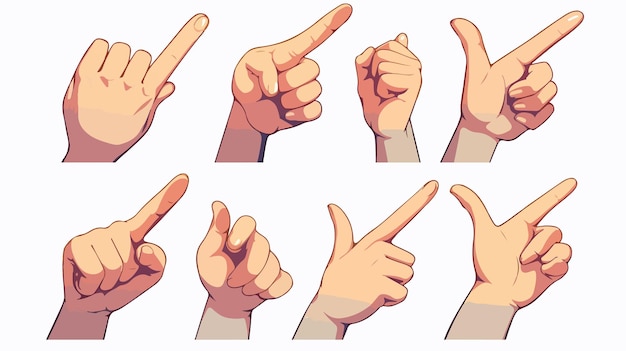 Middle Finger Icon Vector Hand Line Outline