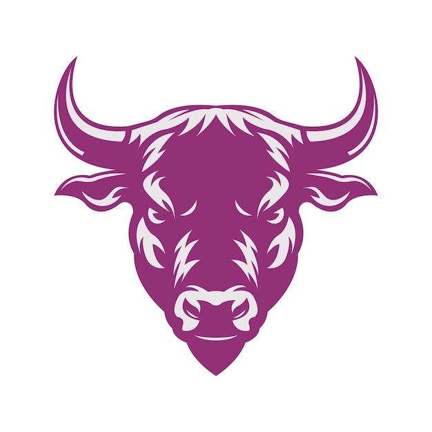 The Mighty Bull A Symbol of Strength and Determination Mascot Logo Concept Vector Illustration Cartoon Suitable For Logo Wallpaper Banner Card Book Illustration TShirt Sticker Cover etc