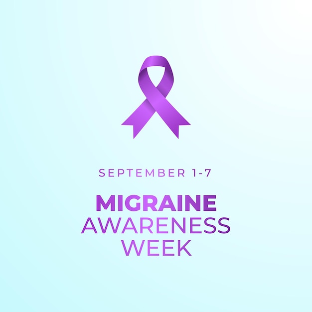 Migraine Awareness Week design template good for celebration