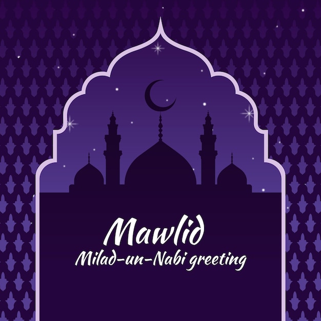 Milad un nabi greeting concept