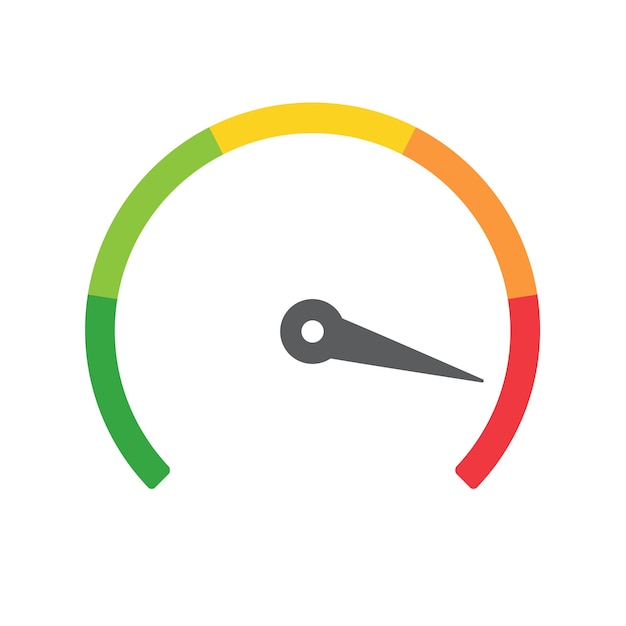 Mileage needle measures the level of business risk concept of risk management before investing