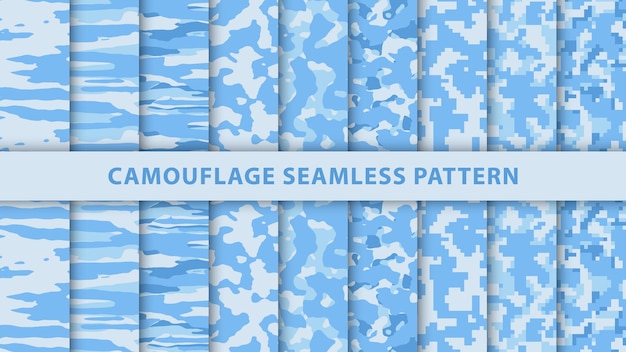 Military and army camouflage seamless pattern