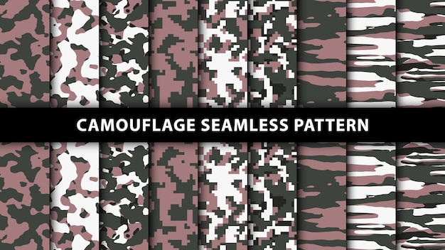 Military and army camouflage seamless pattern