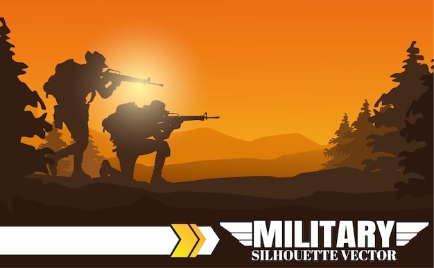 Military illustration, Army background.