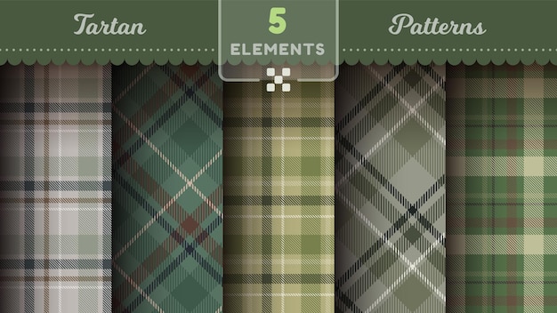 Military tartan seamless patterns merry christmas texture checkered scottish fabric