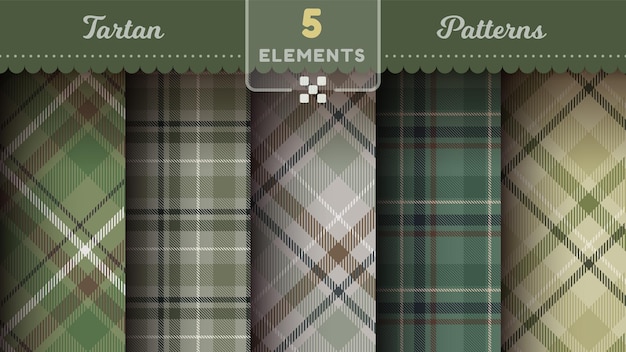 Military tartan seamless patterns merry christmas texture checkered scottish fabric