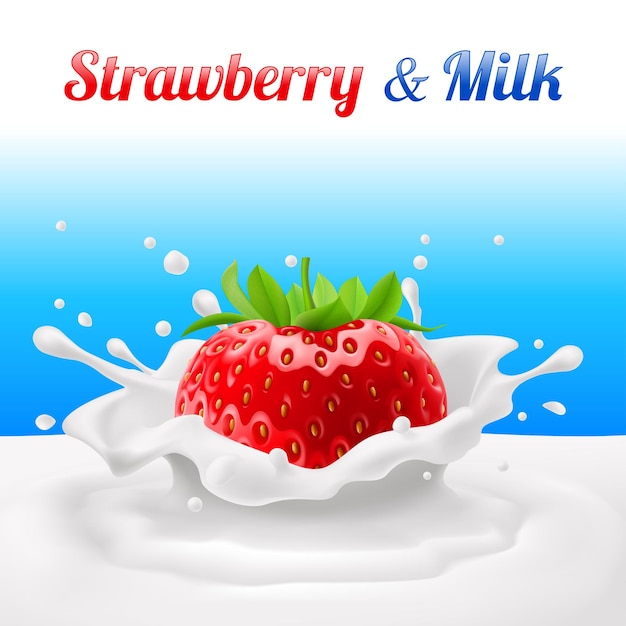 Milk advertising banner template modern dynamic liquid glass sketch