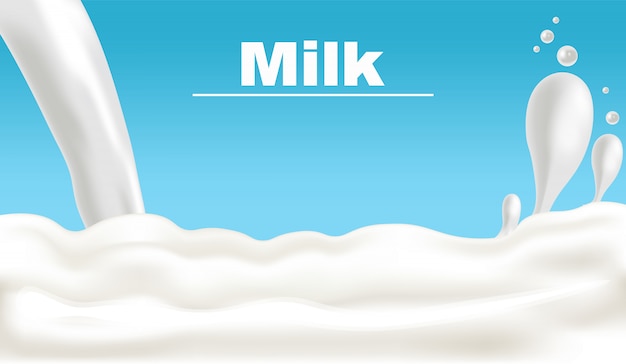 Milk banner mockup