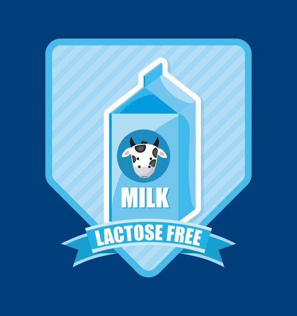 milk design over blue background vector illustration