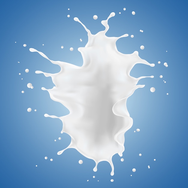  milk splash and pouring