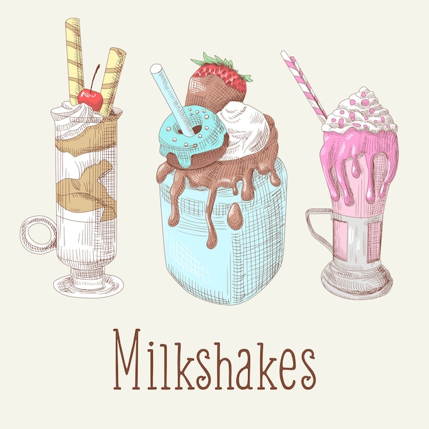 Milkshakes and Ice Cream collection