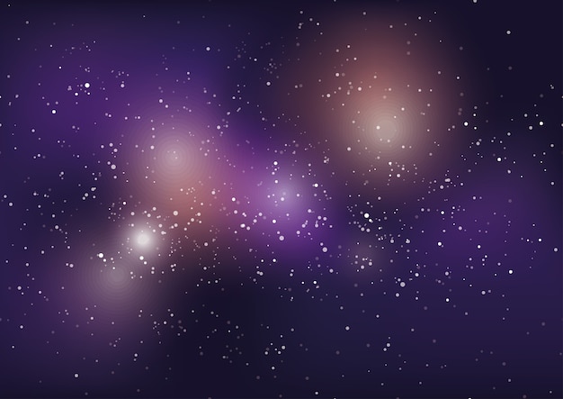 Milky Way Galaxy Background With Stars And Nebula.  