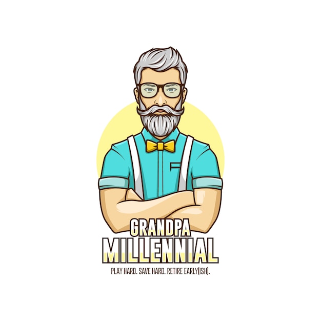 Millenial Grandpa Logo