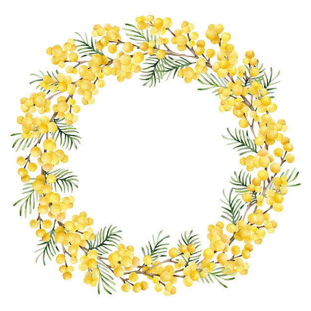 Mimosa round frame