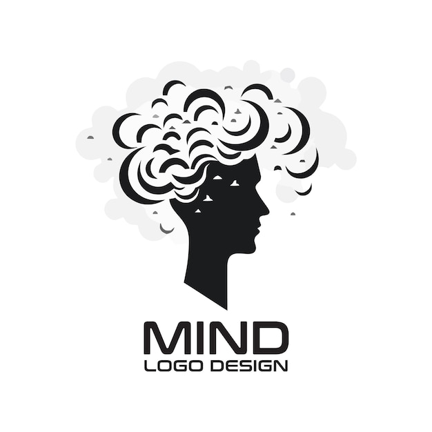 Mind vector logo design