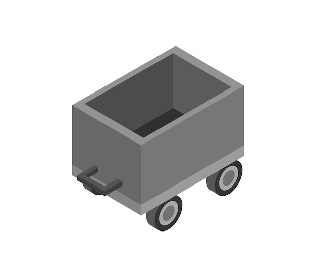 Mine trolley isometric