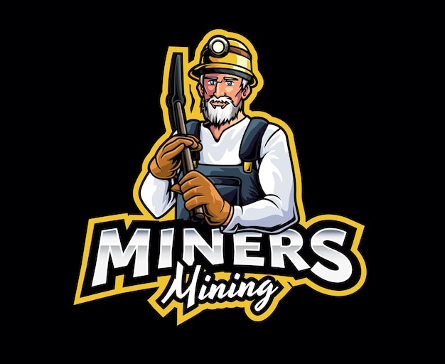 Miner Mascot Logo Design