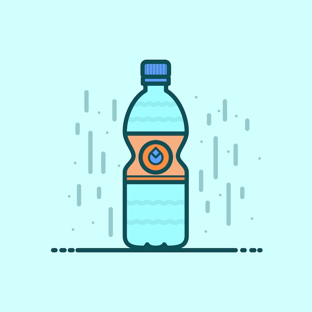 Mineral Water Bottle Vector