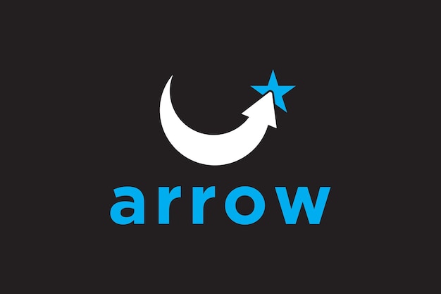 Minimal arrow logo design