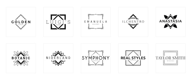 Minimal Badges Logos EPS