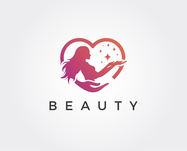 minimal beauty logo template