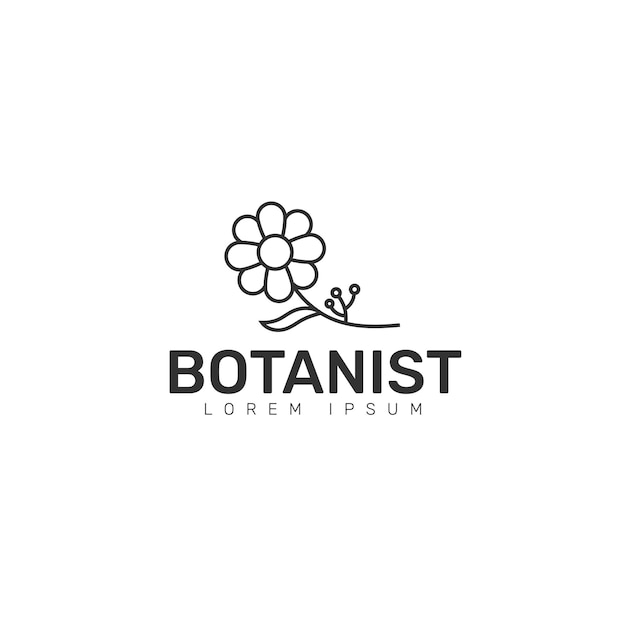 Minimal Botanist logo design