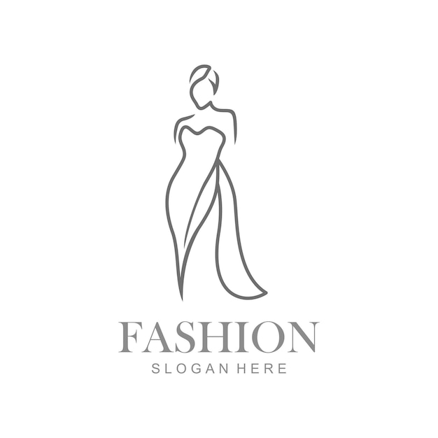 Minimal boutique fashion logo