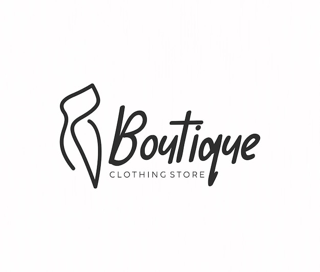 Minimal boutique logo design