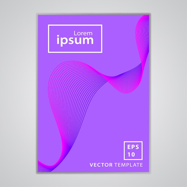 Vector minimal business brochure cover design