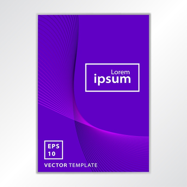 Vector minimal business brochure cover design