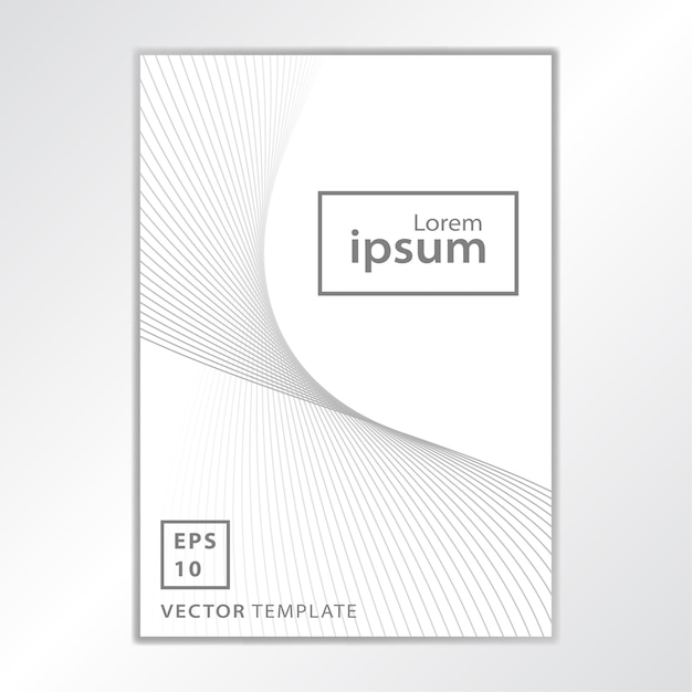 Vector minimal business brochure cover design