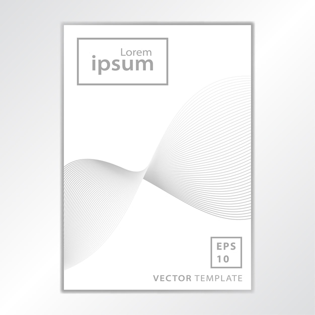 Vector minimal business brochure cover design