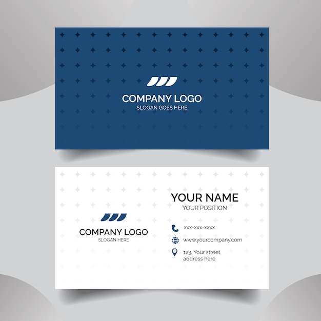 Minimal business card design template