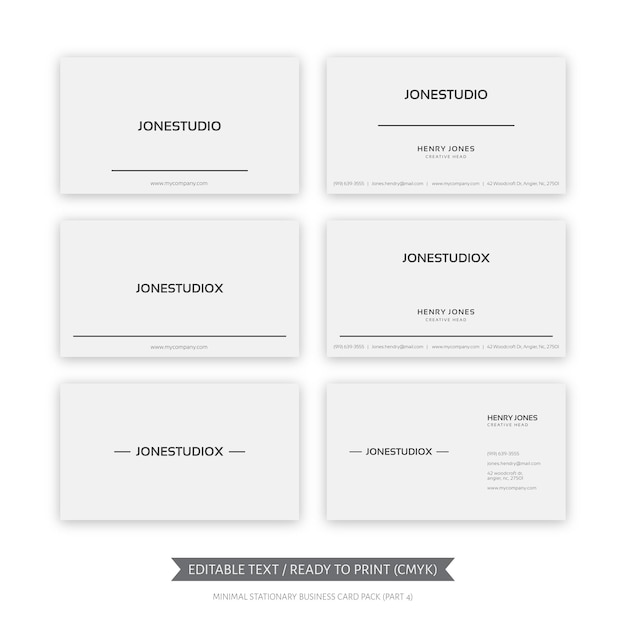 Minimal business card part 4