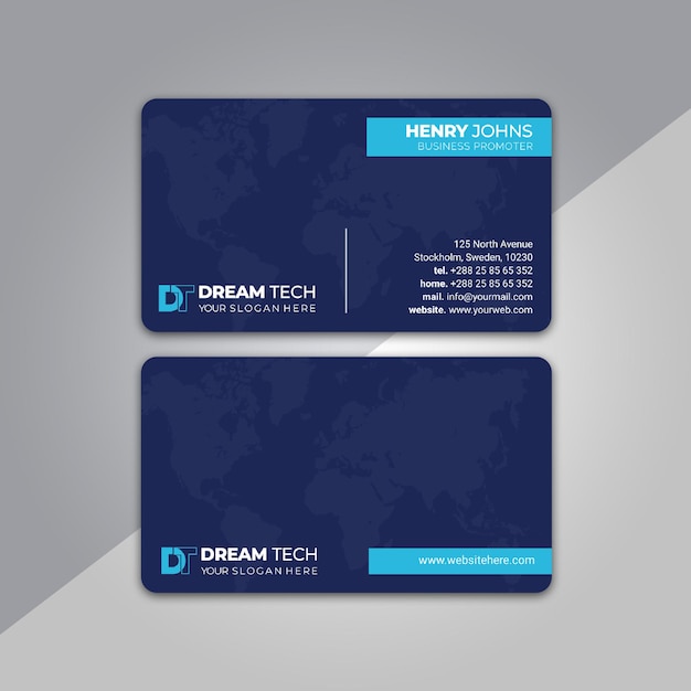 Minimal Business Card Vector Business cards and Modern Creative and Clean template