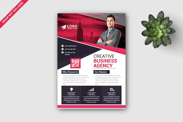 Minimal business flyer template