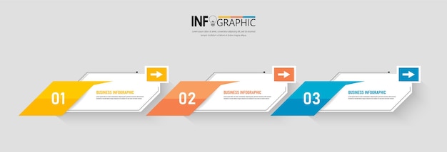 Minimal business infographics template