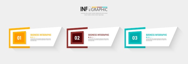 Minimal business infographics template