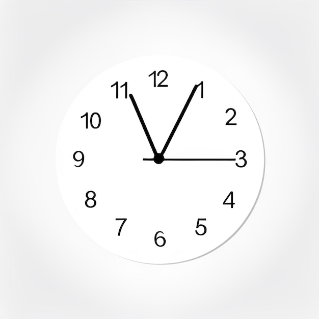 Vector minimal clock icon vector